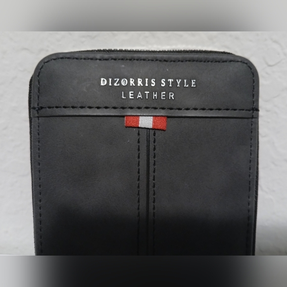 Men's Dizzoris Style Leather Grey Wallet - Picture 4 of 16